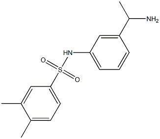 N-[3-(1-aminoethyl)phenyl]-3,4-dimethylbenzene-1-sulfonamide Structure
