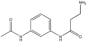 N-[3-(acetylamino)phenyl]-3-aminopropanamide Struktur