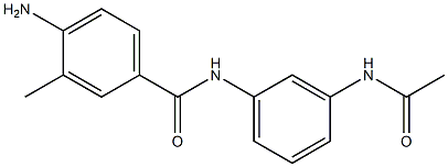 N-[3-(acetylamino)phenyl]-4-amino-3-methylbenzamide Structure
