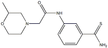N-[3-(aminocarbonothioyl)phenyl]-2-(2-methylmorpholin-4-yl)acetamide