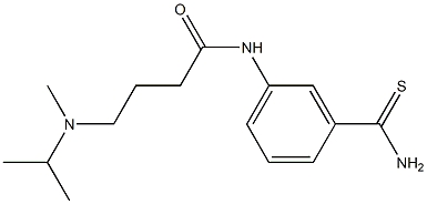 N-[3-(aminocarbonothioyl)phenyl]-4-[isopropyl(methyl)amino]butanamide