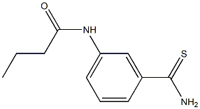 N-[3-(aminocarbonothioyl)phenyl]butanamide Structure