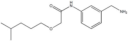 N-[3-(aminomethyl)phenyl]-2-[(4-methylpentyl)oxy]acetamide