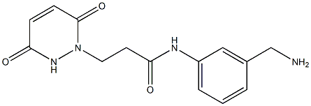 N-[3-(aminomethyl)phenyl]-3-(3,6-dioxo-3,6-dihydropyridazin-1(2H)-yl)propanamide Structure
