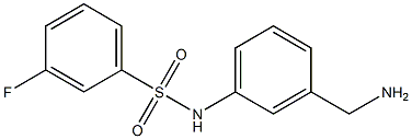 N-[3-(aminomethyl)phenyl]-3-fluorobenzenesulfonamide