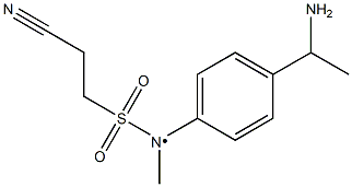  N-[4-(1-aminoethyl)phenyl]-2-cyano-N-methylethane-1-sulfonamido