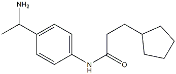 N-[4-(1-aminoethyl)phenyl]-3-cyclopentylpropanamide