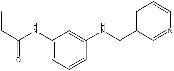 N-{3-[(pyridin-3-ylmethyl)amino]phenyl}propanamide,,结构式