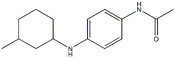 N-{4-[(3-methylcyclohexyl)amino]phenyl}acetamide 化学構造式