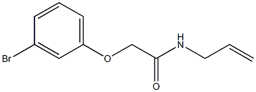N-allyl-2-(3-bromophenoxy)acetamide 结构式