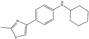 N-cyclohexyl-4-(2-methyl-1,3-thiazol-4-yl)aniline Structure