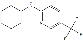 N-cyclohexyl-5-(trifluoromethyl)pyridin-2-amine 结构式
