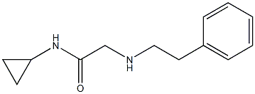 N-cyclopropyl-2-[(2-phenylethyl)amino]acetamide Structure