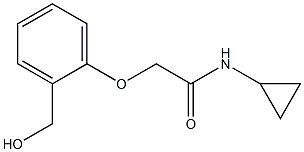 N-cyclopropyl-2-[2-(hydroxymethyl)phenoxy]acetamide Structure