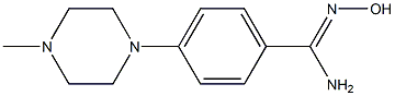 N'-hydroxy-4-(4-methylpiperazin-1-yl)benzene-1-carboximidamide Struktur