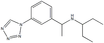 pentan-3-yl({1-[3-(1H-1,2,3,4-tetrazol-1-yl)phenyl]ethyl})amine Structure