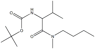 tert-butyl 1-{[butyl(methyl)amino]carbonyl}-2-methylpropylcarbamate Struktur