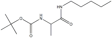 tert-butyl 1-methyl-2-oxo-2-(pentylamino)ethylcarbamate Struktur