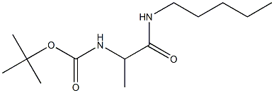 tert-butyl 1-methyl-2-oxo-2-(pentylamino)ethylcarbamate Structure