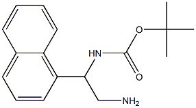 tert-butyl 2-amino-1-(1-naphthyl)ethylcarbamate Structure