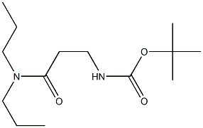 tert-butyl 3-(dipropylamino)-3-oxopropylcarbamate Structure