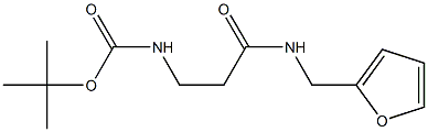 tert-butyl 3-[(2-furylmethyl)amino]-3-oxopropylcarbamate 结构式