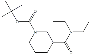 tert-butyl 3-[(diethylamino)carbonyl]piperidine-1-carboxylate Struktur