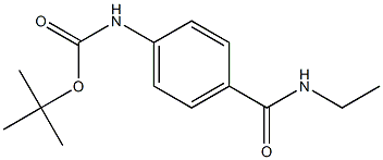 tert-butyl 4-[(ethylamino)carbonyl]phenylcarbamate 结构式