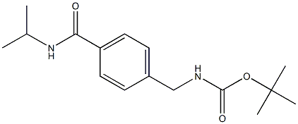 tert-butyl 4-[(isopropylamino)carbonyl]benzylcarbamate Struktur
