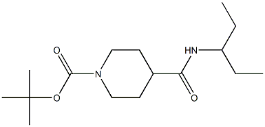 tert-butyl 4-{[(1-ethylpropyl)amino]carbonyl}piperidine-1-carboxylate Structure