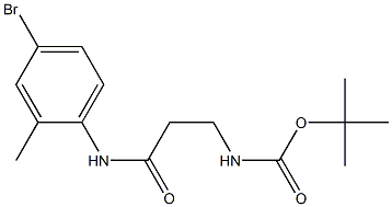tert-butyl N-{2-[(4-bromo-2-methylphenyl)carbamoyl]ethyl}carbamate