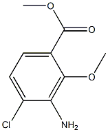 3-Amino-4-chloro-2-methoxy-benzoic acid methyl ester Structure
