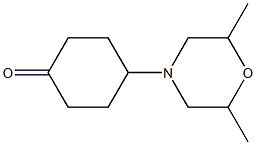 4-(2,6-Dimethylmorpholin-4-yl)cyclohexanone Structure
