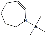 1H-Azepine,  1-(ethyldimethylsilyl)-2,3,4,5-tetrahydro- Structure