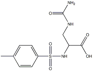 -Ureido-L-a-tosylaminopropionic Acid Structure