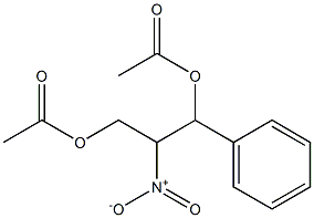 Acetic acid 3-acetoxy-2-nitro-3-phenyl-propyl ester Struktur
