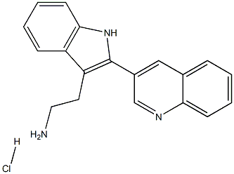 2-(2-Quinolin-3-yl-1H-indol-3-yl)-ethylamine monohydrochloride Structure