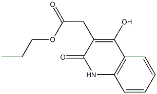 propyl (4-hydroxy-2-oxo-1,2-dihydro-3-quinolinyl)acetate Structure