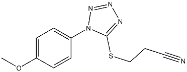 3-{[1-(4-methoxyphenyl)-1H-tetraazol-5-yl]sulfanyl}propanenitrile