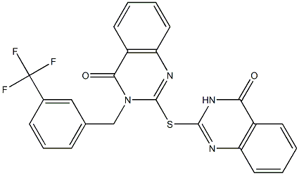 2-[(4-oxo-3,4-dihydro-2-quinazolinyl)sulfanyl]-3-[3-(trifluoromethyl)benzyl]-4(3H)-quinazolinone