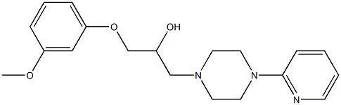 1-(3-methoxyphenoxy)-3-[4-(2-pyridinyl)-1-piperazinyl]-2-propanol