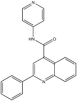 2-phenyl-N-(4-pyridinyl)-4-quinolinecarboxamide Struktur