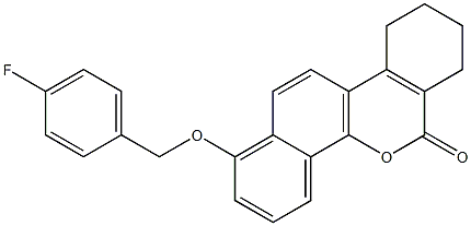 1-[(4-fluorobenzyl)oxy]-7,8,9,10-tetrahydro-6H-dibenzo[c,h]chromen-6-one