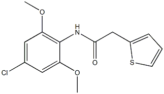 N-(4-chloro-2,6-dimethoxyphenyl)-2-(2-thienyl)acetamide