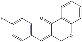 3-(4-fluorobenzylidene)-2,3-dihydro-4H-chromen-4-one Structure