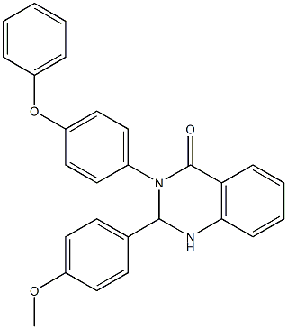 2-(4-methoxyphenyl)-3-(4-phenoxyphenyl)-2,3-dihydro-4(1H)-quinazolinone