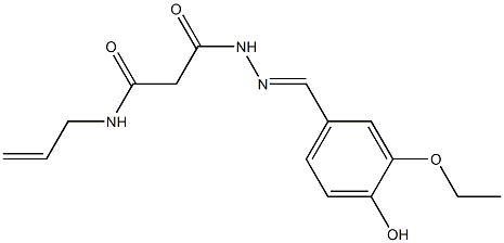 N-allyl-3-[2-(3-ethoxy-4-hydroxybenzylidene)hydrazino]-3-oxopropanamide