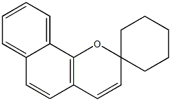spiro(2H-benzo[h]chromene-2,1'-cyclohexane) 结构式