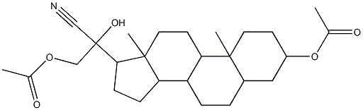 17-[2-(acetyloxy)-1-cyano-1-hydroxyethyl]-10,13-dimethylhexadecahydro-1H-cyclopenta[a]phenanthren-3-yl acetate