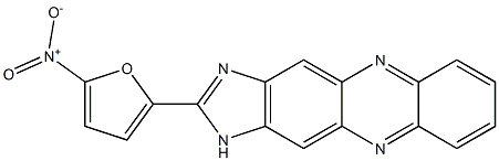 2-{5-nitro-2-furyl}-1H-imidazo[4,5-b]phenazine,,结构式